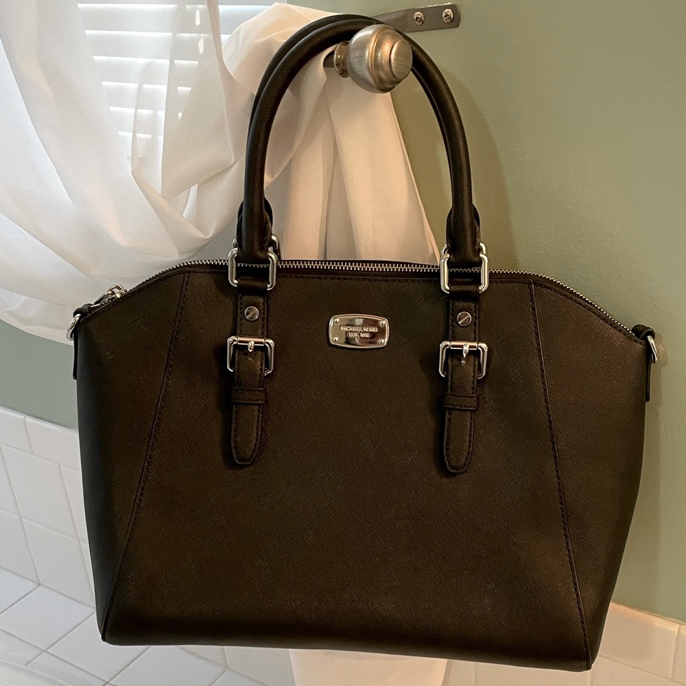 Michael Kors black tote bag
